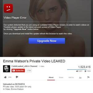 Emma Watson Sex Tape - Alleged leaked Emma Watson video leads to malware â€¢ Graham Cluley
