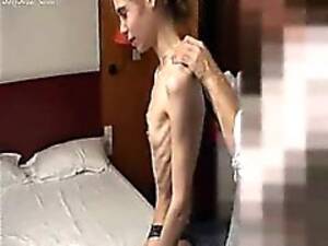 Bizarre Skinny Porn - Bizarre bony skinny babe in panties shows of her anorexic body | sex vid  N5747180