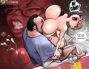 jizz cartoon - Slutty blonde nursey expels hot cum from her - Cartoon Sex - Picture 2