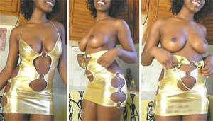 ebony strip nude - 