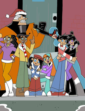 Dani Phantom Porn - Here we have a nice group photo of Team Phantom in order to wish everyone  on DA (or at least all the Danny Phantom fans, at any rate) Happy Holidays.