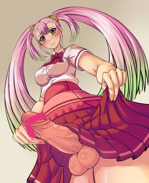 hentai upskirt twins - Anime Schoolgirl Upskirt Porn