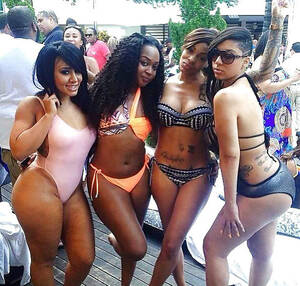 ebony amateur party - Black Amateurs Naked - Amazing ebony babes in bikini at hot beach party