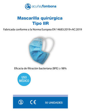 Bbc Chanel West Coast - Mascarilla quirÃºrgica Tipo IIR. SARS-CoV-2 COVID19.