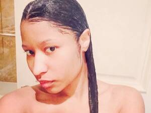 Nicki Minaj Nude Porn - Nicki Minaj topless shower pictures: Posts snaps of her topless with wet  hair - Irish Mirror Online