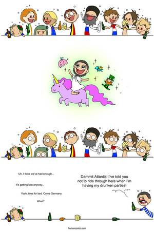 Nordic Comics - Drunken Party - Scandinavia and the World