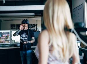 3d Toddler Sex Games - Matt McMullen in the virtual reality lab at his company, Realbotix. Credit  Graham Walzer for The New York Times