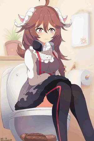 Anime Toilet Poop Porn - Anime girl shits in toilet - ThisVid.com