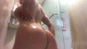 Larkin Love Porn Voyeur Bathroom - Getting totally wet in the shower and teasing - PornDig.com
