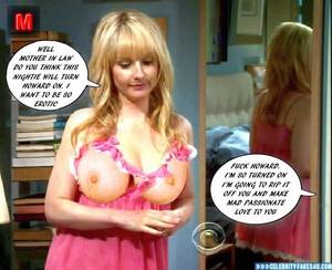 Mellissa Rauch Big Bang Theory Porn Captions - Melissa Rauch Fake, Big Bang Theory, Blonde, Captioned, Lingerie, Nude,