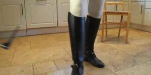 Black Riding Boots Porn - Wheres my bootlicking boot slave_ My Riding Boots are filthy - Tnaflix.com