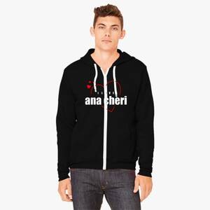 Ana Cheri Fucked - I Love Ana Cheri Unisex Zip-Up Hoodie - Hoodiego