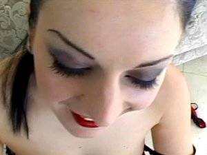 lipstick blowjob - is even hotter when done in close up - Renee Pornero