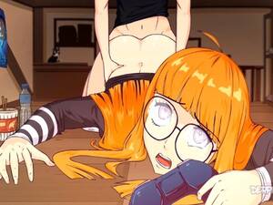 Gamer Hentai Porn - Gamer Girl Plays While Being Fucked Persona 5 Porn Cartoon