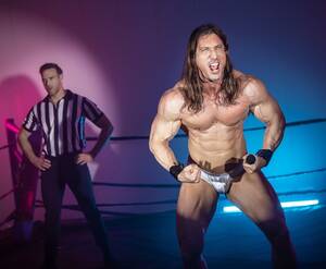 Muscle Men Wrestling Porn - Muscular Wrestlers Darenger McCarthy And Clark Delgaty Tag-Team Alex Mecum  Bareback