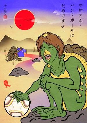 Japanese Kappa - soccer player turned kappa Nakamura