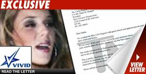 miss california - In the wake of Carrie's topless photo controversy, Vivid Entertainment --  one of the biggest adult film companies in the world -- has decided to test  ...