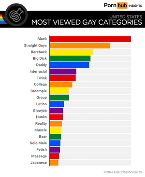 Best Porn Categories - Gay Searches in the United States - Pornhub Insights