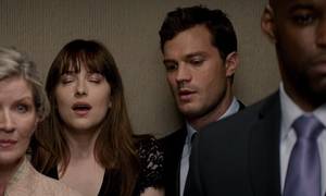 Milf Seduces Young Girl - Fifty Shades Darker clip gets steamy in crowded elevator | Daily Mail Online