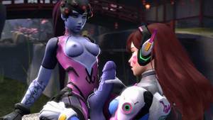 gamer girl femdom hentai - Her years as a gamer girl has D.Va showing off her joystick skills to