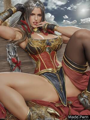 Female Superheroes Cosplay Porn - Porn image of 30 fantasy armor athlete superhero cosplay navy corset  created by AI