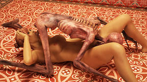 Monster Skeleton Porn - A repellent skeleton comes to life and uses his unholy dong on a chick.