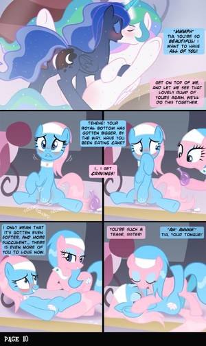 Mlp Porn Lesbian Tongue - e621 aloe_(mlp) blue_eyes blue_feathers blush clothing collar comic  dialogue earth_pony english_text equine eyes_closed