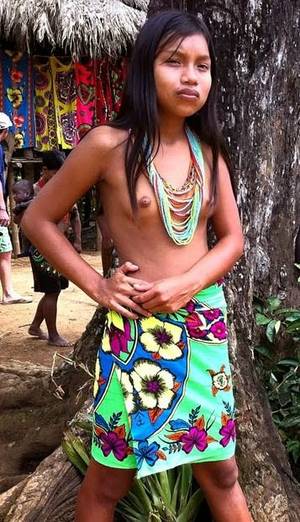 latin american natives nude - tribes Panama girl indian