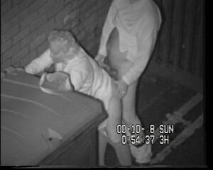 fucking on security cam - Mature couple fucks behind a dumpster on security camera - voyeur porn at  ThisVid tube