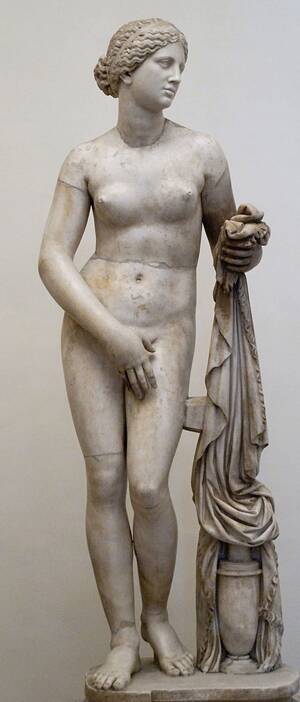 Famous Statue Porn - TIL Praxiteles created the first greek naked female sculpture in the 4th  century BC. The statue was so lifelike it aroused men sexually. A young man  was so in love with \
