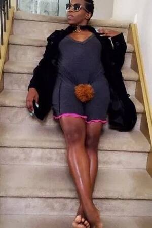 ebony footjob amber rose - Amber Rose Challenge' taken up by fans inspired by model's defiant naked  bush shot - using wigs, pineapples and PETS - Mirror Online