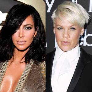 fuck girl shemale kim kardashian - Did Pink Just Throw Shade at Kim Kardashian, Too?