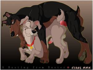 Lady And The Tramp Porn - e621 all_fours anal anal_penetration anus backsack balls  buster_(lady_and_the_tramp) butt canine cum cum_in_ass cum_inside