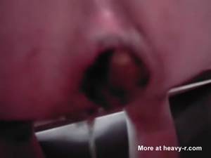 fat pussy fucking huge poop - Releasing A Big Turd