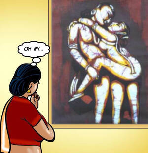 Indian Porn Drawings - Lonely Indian Milf Gets Turned On By Erotic Art - HQPornColor.com