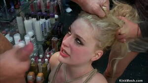 danielle delaunay cum shot bbw - Gagged and bound big tits blonde slave Danielle Delaunay is rough anal  fucked by big cock Toni Ribas while getting groped and fucked in sex shop -  XNXX.COM