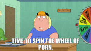 Griffin Chris Porn Wheel - YARN | Time to spin the Wheel of Porn. | Family Guy (1999) - S13E09 Comedy  | Video clips by quotes | 7ea7aea9 | ç´—
