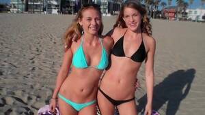 barely legal beach threesome - Two best friends sharing a cock in vacation - Faperoni Porn Videos