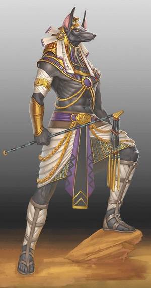 Egyptian Female Anubis Furry Porn - Gods of Osirion, Anubis by Johan Grenier