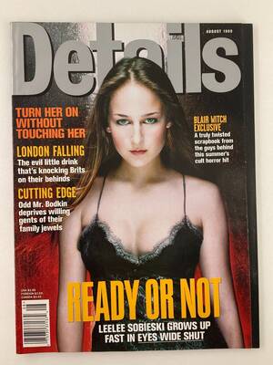Leelee Sobieski Pussy - Details Magazine August 1999 LeeLee Sobieski Eyes Wide Shut No Label | eBay