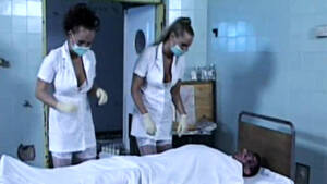 double nurse fuck - Two nurses and a patient get it on - Hell Porno