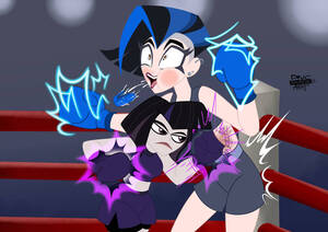 Deviantart Boxing Cartoon Porn - Raven VS Leslie Willis - Boxing Match [COMM] by DNCSamsonART on DeviantArt