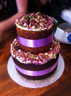 Black Star Safari - Black star pastry tiered orange and fig cake