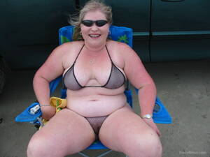 bbw slut wife in a bikini - My sexy bbw slut San Antonio wife in bikini on the beach