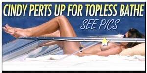 italian topless beach - Cindy Crawford's Topless Sunbathe | HuffPost Entertainment