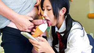 Japanese Schoolgirl Sex Blowjob - Asian schoolgirl sucks after enduring oral sex