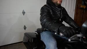 Cigar Smoking Biker Leather Porn - Black Leather Biker Jacket: Smoking Biker Soloâ€¦ ThisVid.com