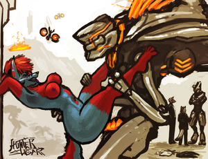 Furry Porn Halo - Rule 34 - alxias anthro breasts canine female fur furry halo horn male  nipples nude penis promethean sex sligarthetiger straight wolf | 1436289