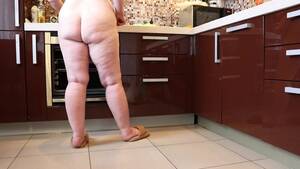 mature plump solo - Naked mature bbw in the kitchen. plump legs. watch online