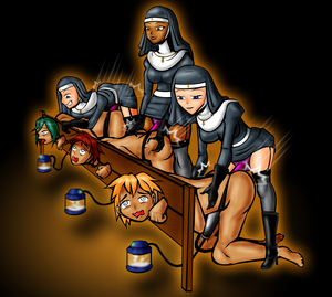 group femdom toons - Nun Pillory Femdom by Neocorona - Hentai Foundry